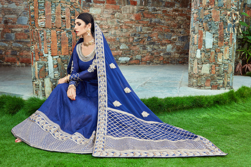 Navy Blue Lehenga Choli | Bridal Lehenga for Wedding, Party Wear