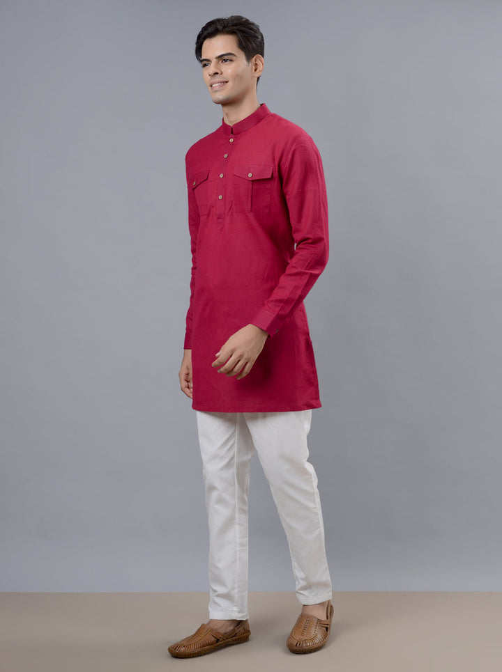 Celebrate in style with our pink kurta pajama, ideal for festive occasions in the USA.