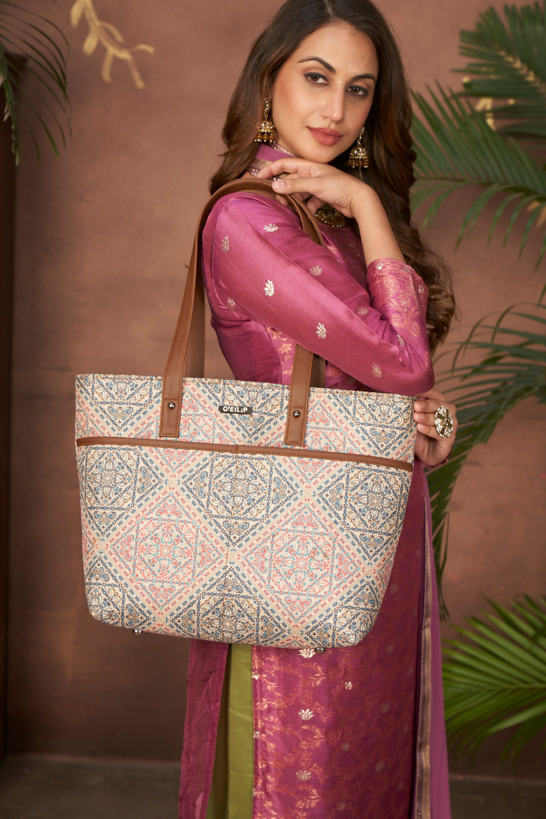 Ethnic Jute Tote Bag | Handcrafted Artisanal Design for Eco-Conscious Fashion