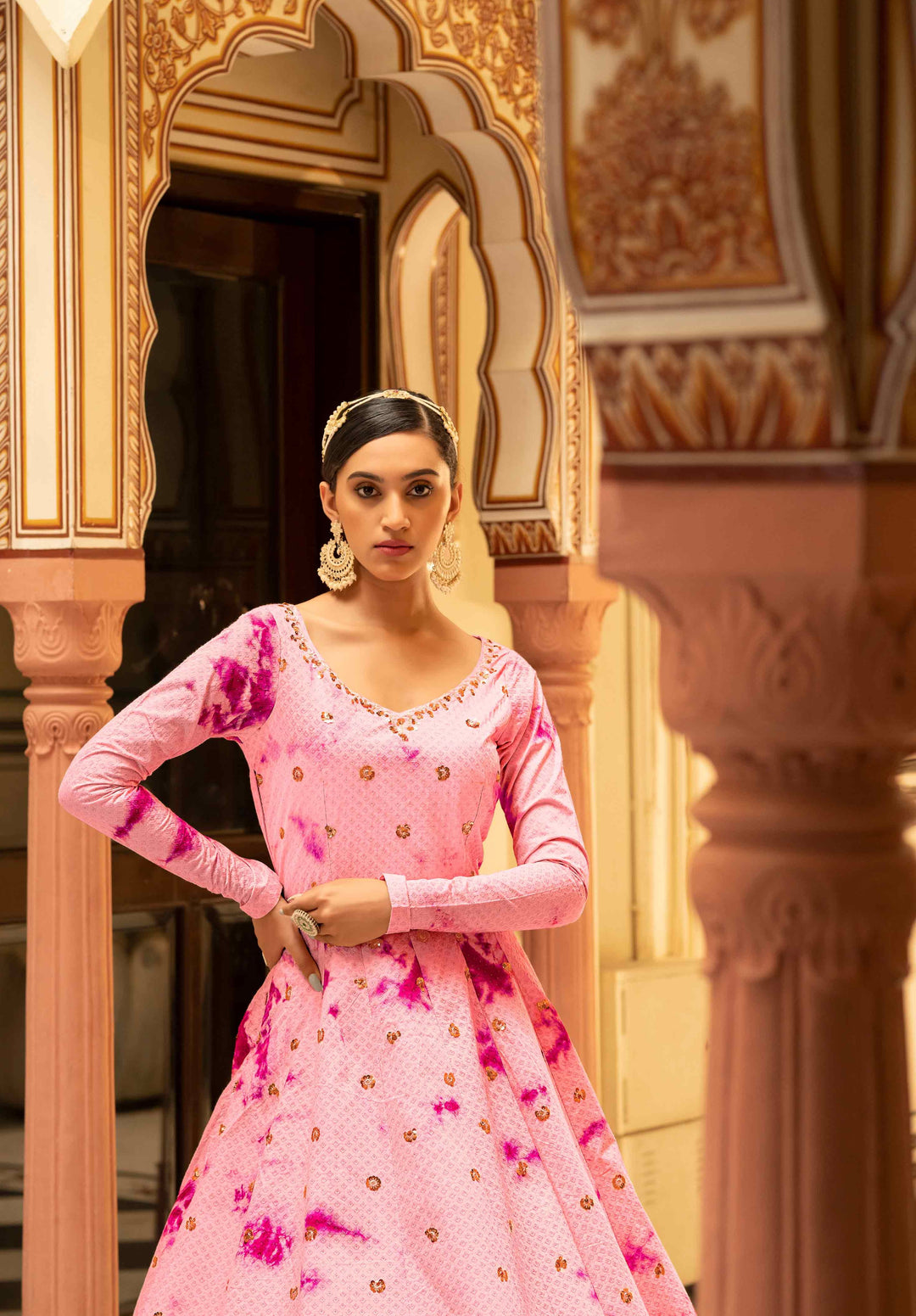 Rose pink Graceful  cotton Top with nan Bottom | Highlighting a Stunning  Dupatta