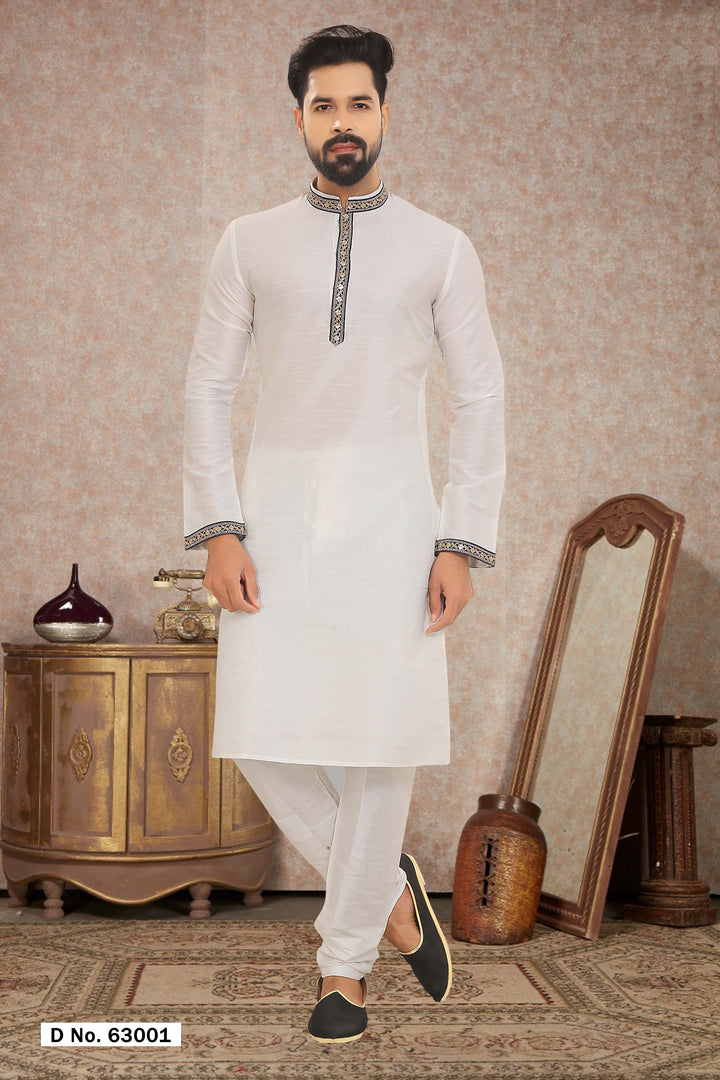 Premium Dupion Silk Kurta Pajama | Traditional Outfit for Men