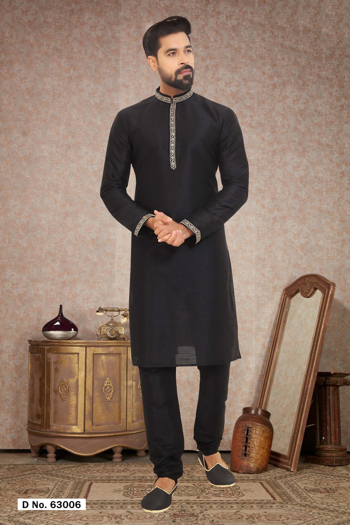 Premium Dupion Silk Kurta Pajama | Traditional Outfit for Men