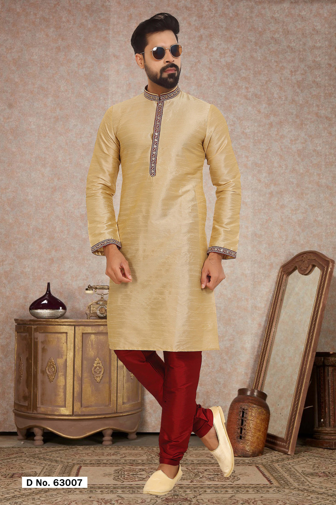 Premium Dupion Silk Kurta Pajama | Traditional Outfit for Men