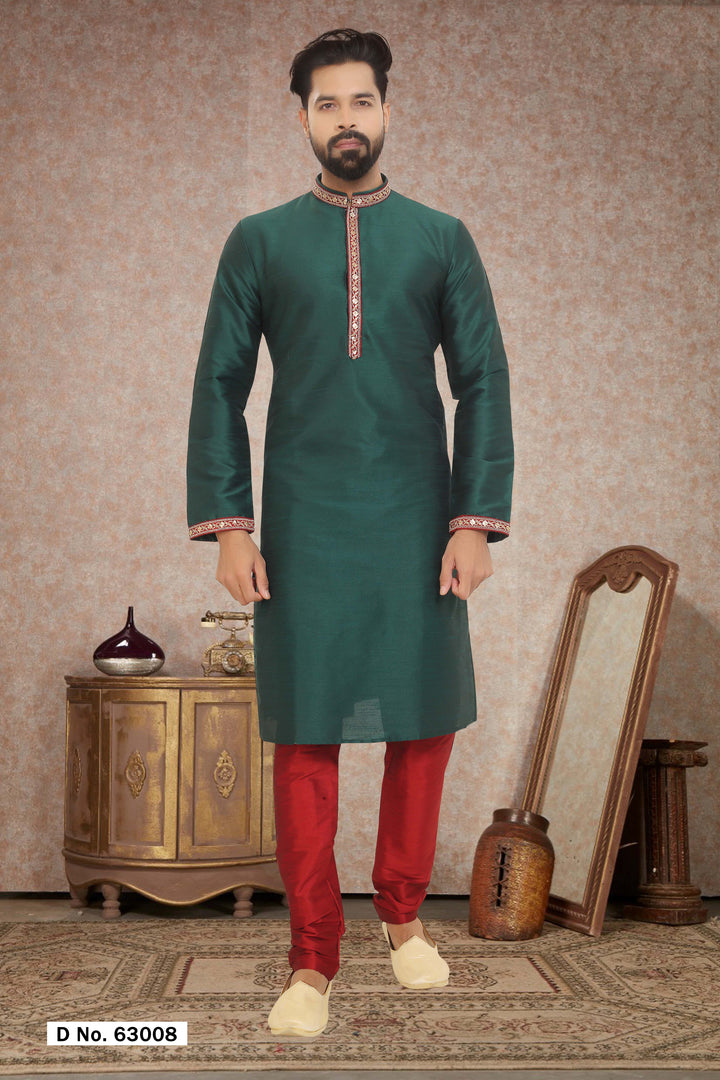 Premium Dupion Silk Kurta Pajama | Traditional Outfit for Men