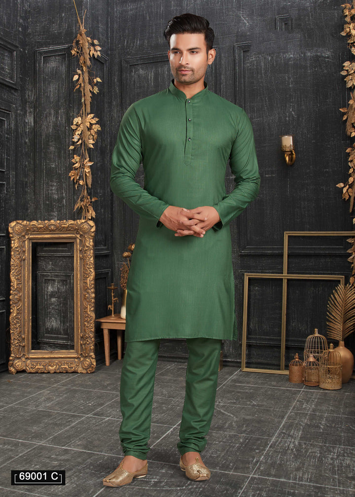 Malai Silk Kurta Pajama for Men | Digital Print & Silk Mastani Bottom