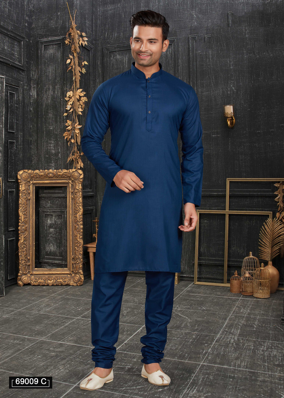 Malai Silk Kurta Pajama for Men | Digital Print & Silk Mastani Bottom