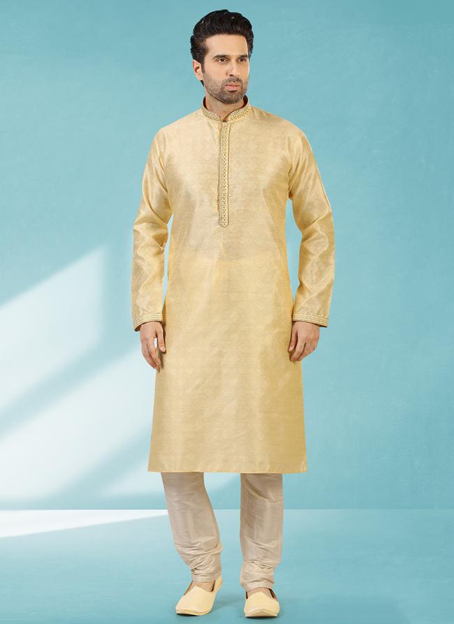 Cultural Fusion jaqurd silk brocade Premium Kurta Pajama | Inspired by Timeless Traditions & Modern Fashion Trends