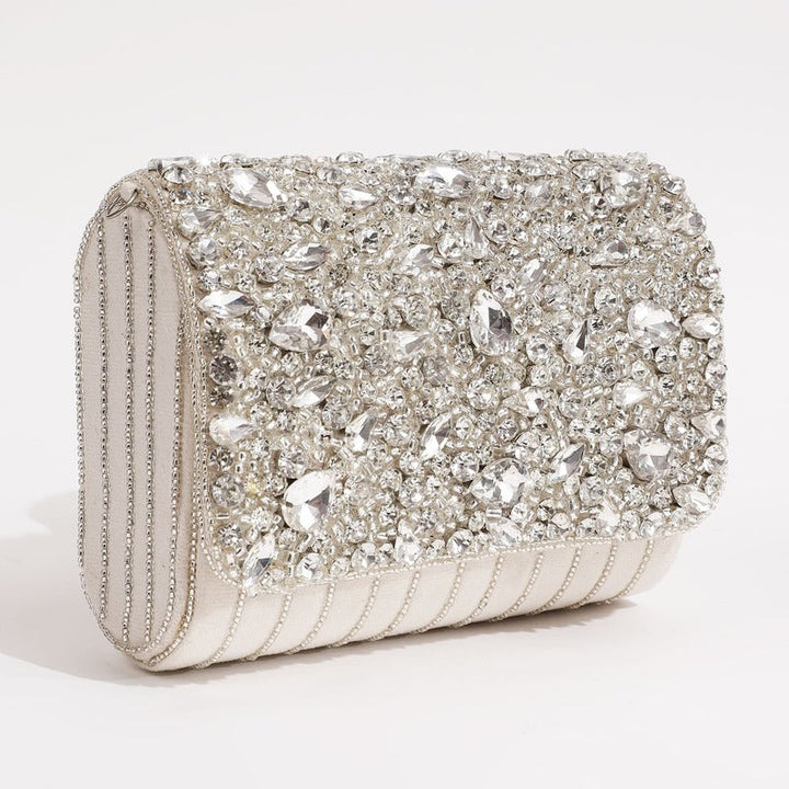 Grace Embellished Flap Over Bag | Trendy Handbag for Distinctive Elegance