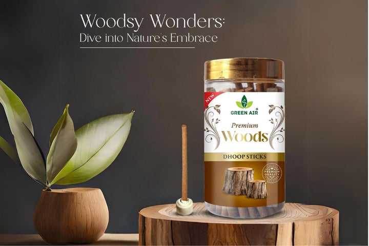 Green Air Dhoop Stick Woods | Enrich Your Space with Natural Scent