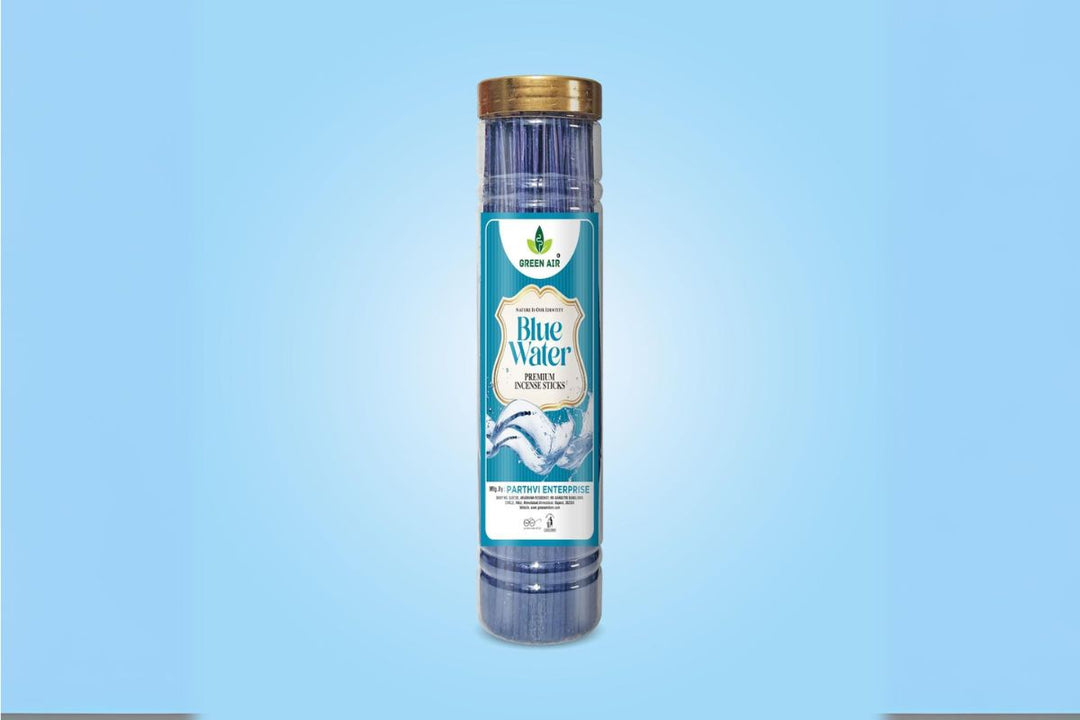 Green Air Signature Fragrances Agarbatti for Pooja | Blue Water Scented Sticks