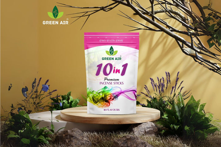 Green Air Premium Agarbatti for Pooja | Long-Lasting Fragrance