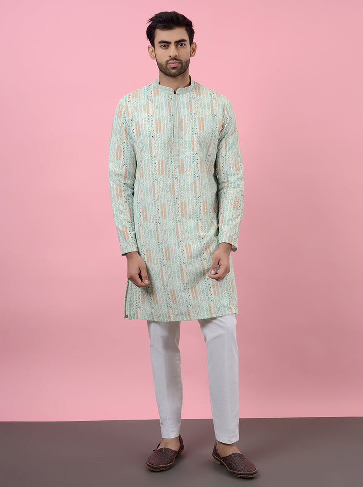 Designer kurta combining style and comfort for various occasions.