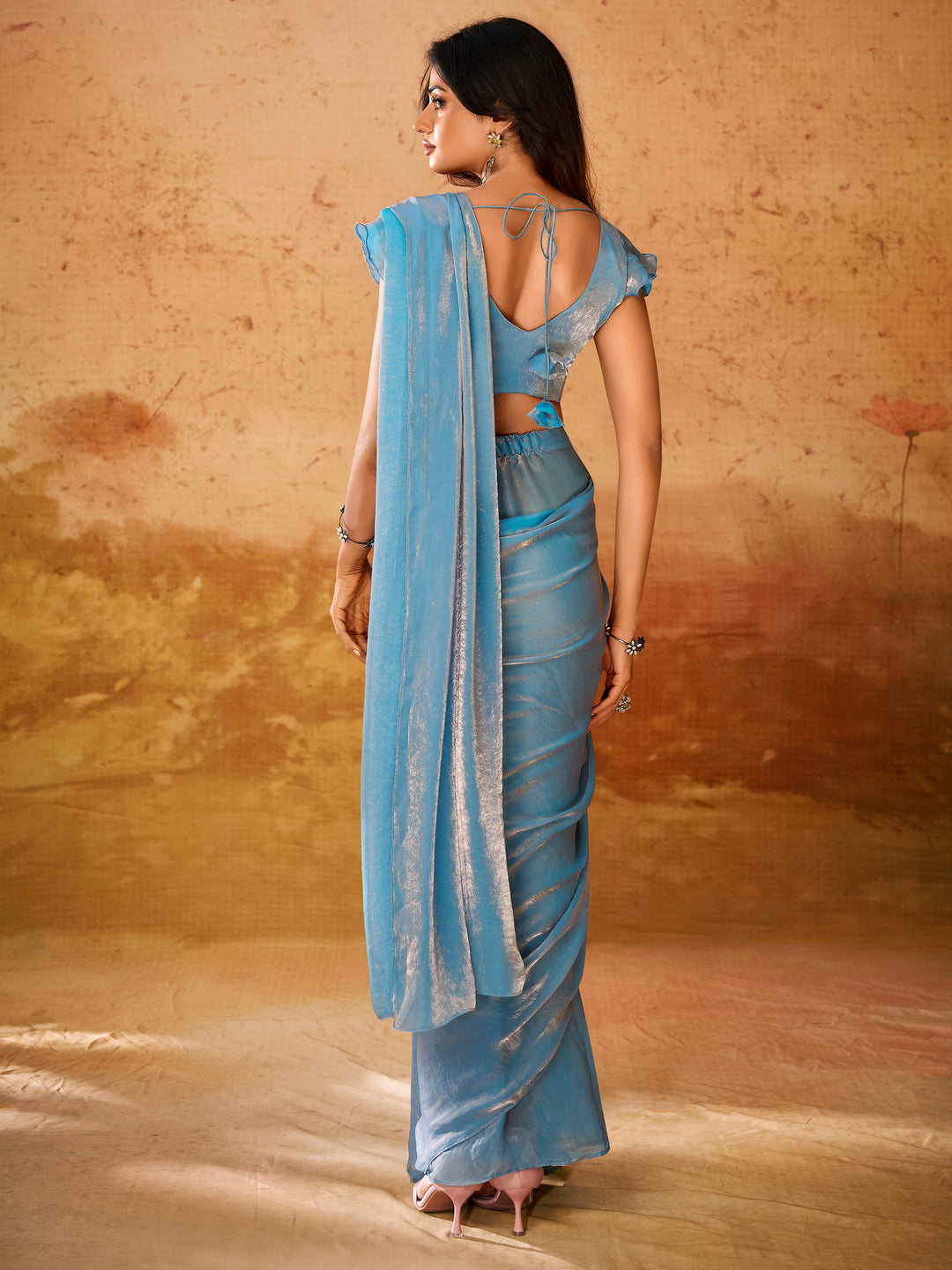 Vibrant color luxurious fabric exclusive attire crafted for elegance and style.