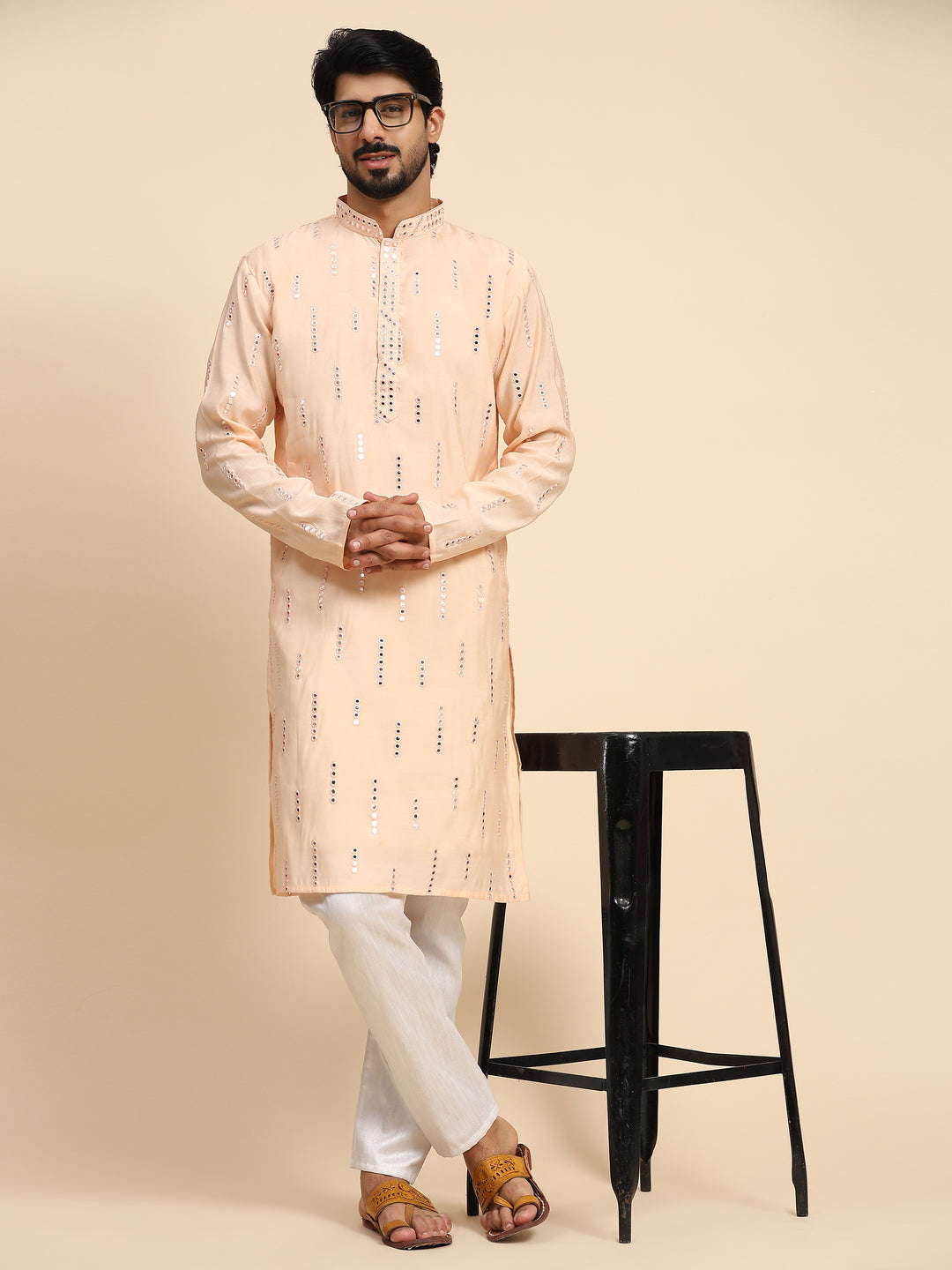 Designer Silk Kurta Set | Sophisticated Festive Wear for Haldi Ceremonies