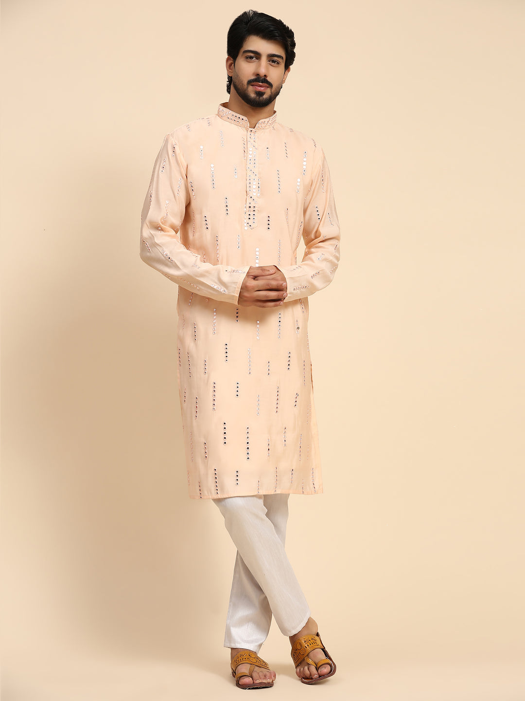 Designer Silk Kurta Set | Sophisticated Festive Wear for Haldi Ceremonies