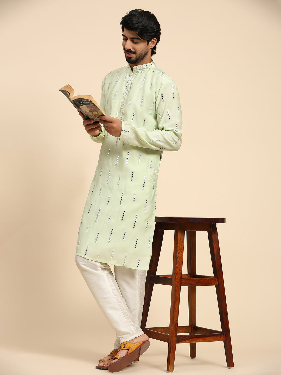 Designer Silk Kurta Set | Sophisticated Festive Wear for Haldi Ceremonies