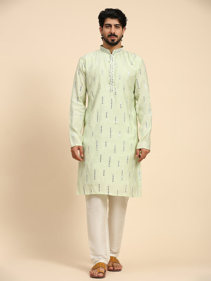 Designer Silk Kurta Set | Sophisticated Festive Wear for Haldi Ceremonies