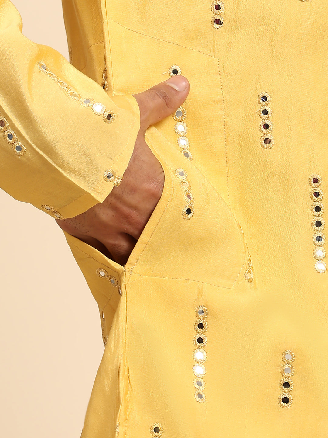 Designer Silk Kurta Set | Sophisticated Festive Wear for Haldi Ceremonies