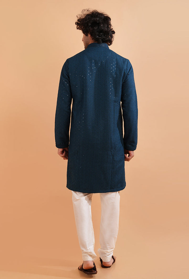 USA men’s embroidered kurta, designed for stylish celebrations.