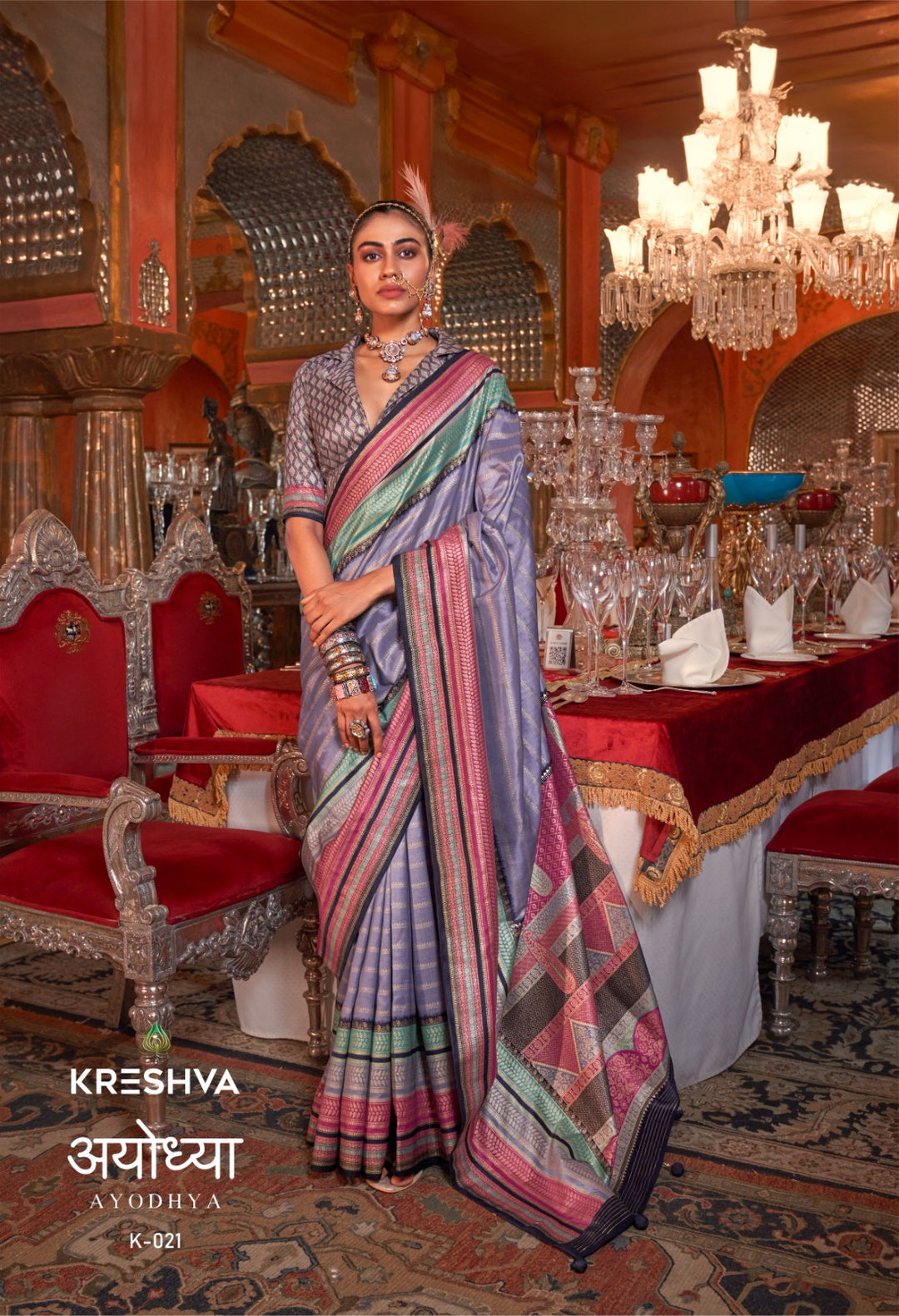 Kanjivaram Silk Saree with Zari Weaving & Gold Finish | Customizable Blouse Included