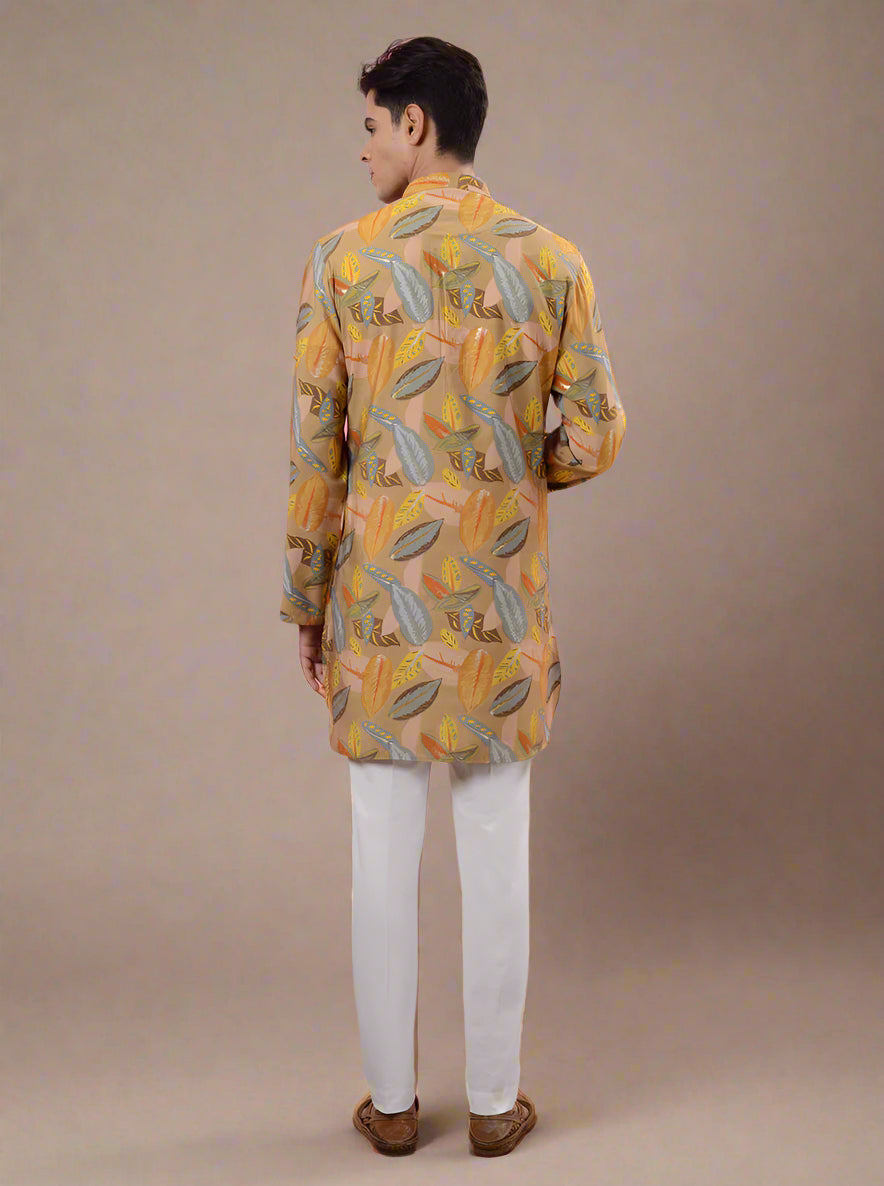 Celebrate in style with our yellow kurta pajama, ideal for festive gatherings in the USA