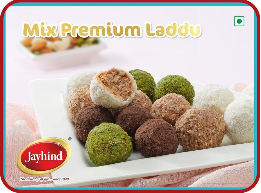 Mix Premium Laddu with cashews, almonds, and pistachios – a rich, nutty indulgence with aromatic spices.