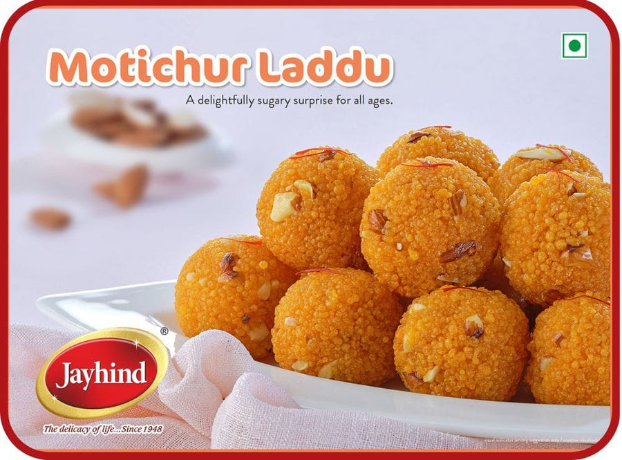 Motichur Laddu Classic Indian sweet made with boondi, ghee, and cardamom. A rich, melt-in-your-mouth treat.