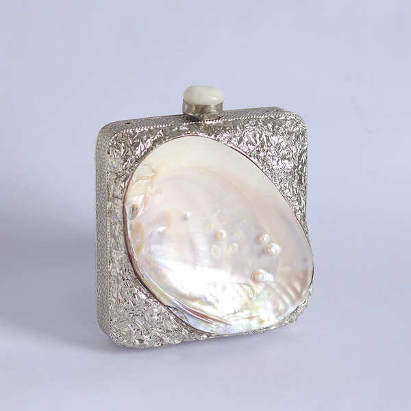 Mumtaz Mother of Pearl Clutch | Timeless Style Elegant Handbag