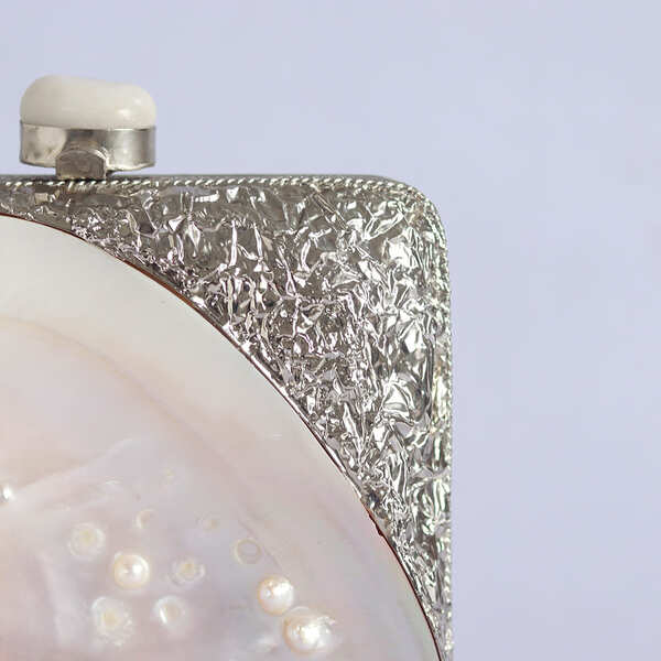 Mumtaz Mother of Pearl Clutch | Timeless Style Elegant Handbag