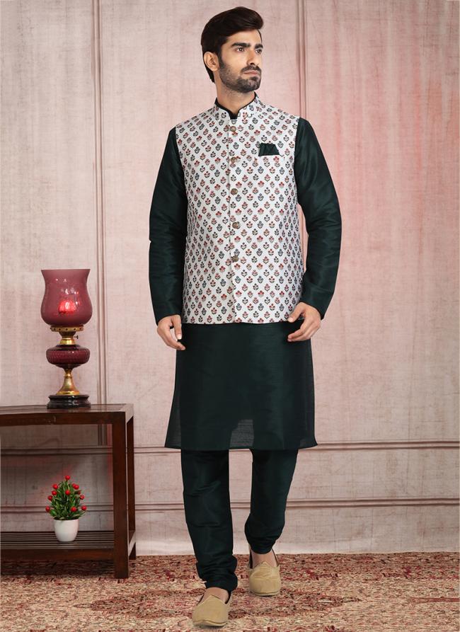 Premium Festive Off- White Kurta Pajama | Enhance Your Look for Formal Events