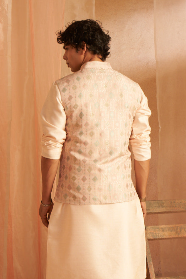 Stylish Viscose Embroidered Nehru Jacket | Elegant Festive Wear for Men