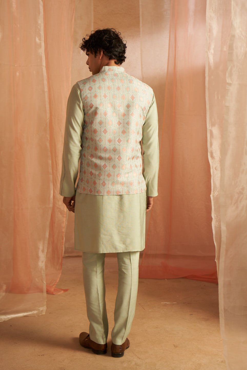 Stylish Viscose Embroidered Nehru Jacket | Elegant Festive Wear for Men