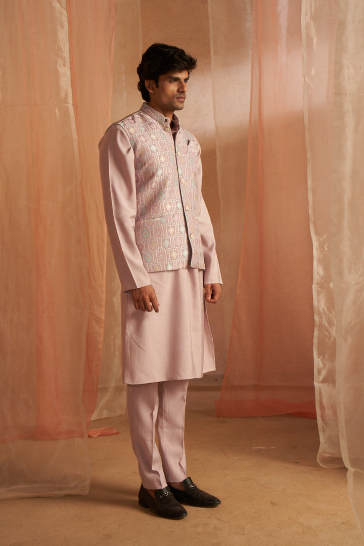 Stylish Viscose Embroidered Nehru Jacket | Elegant Festive Wear for Men