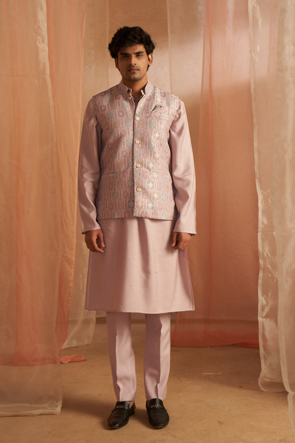 Stylish Viscose Embroidered Nehru Jacket | Elegant Festive Wear for Men