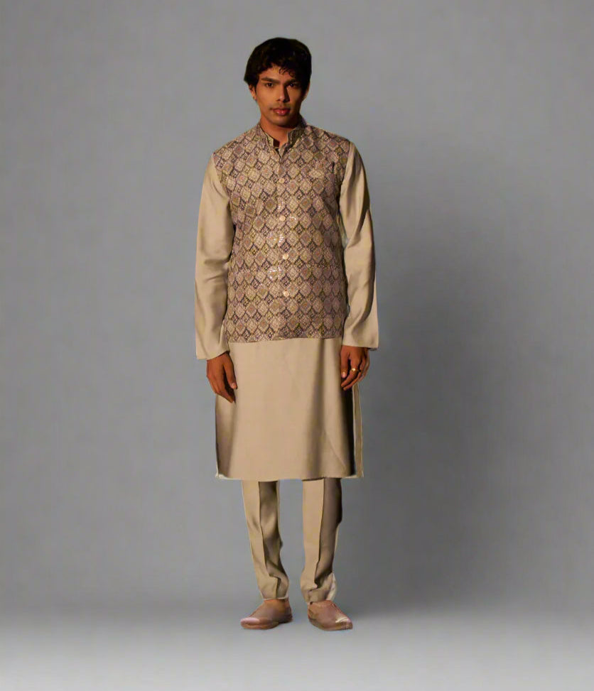 Viscose Embroidered Nehru Jacket for Festive | Perfect Traditional Wear