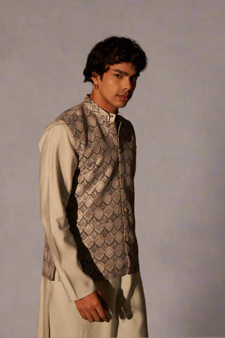 Viscose Embroidered Nehru Jacket for Festive | Perfect Traditional Wear