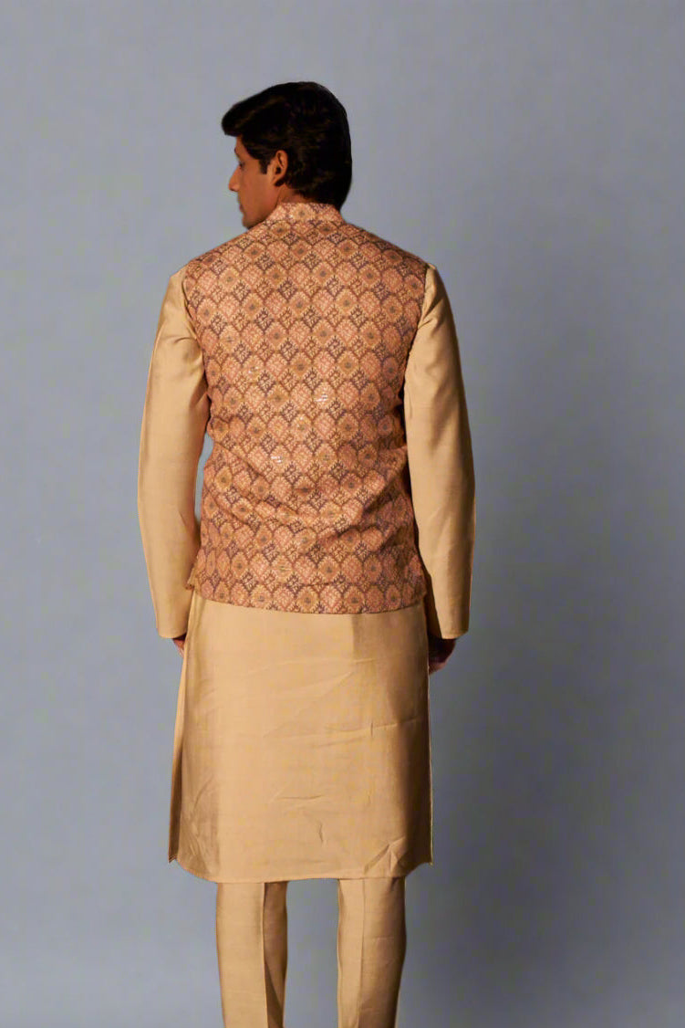 Viscose Embroidered Nehru Jacket for Festive | Perfect Traditional Wear