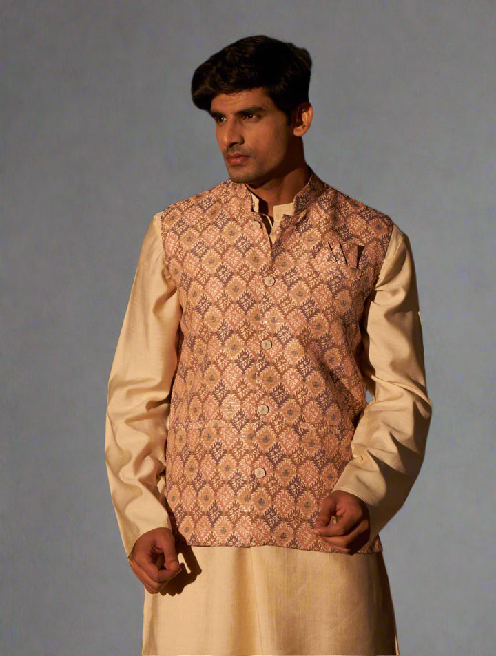 Viscose Embroidered Nehru Jacket for Festive | Perfect Traditional Wear