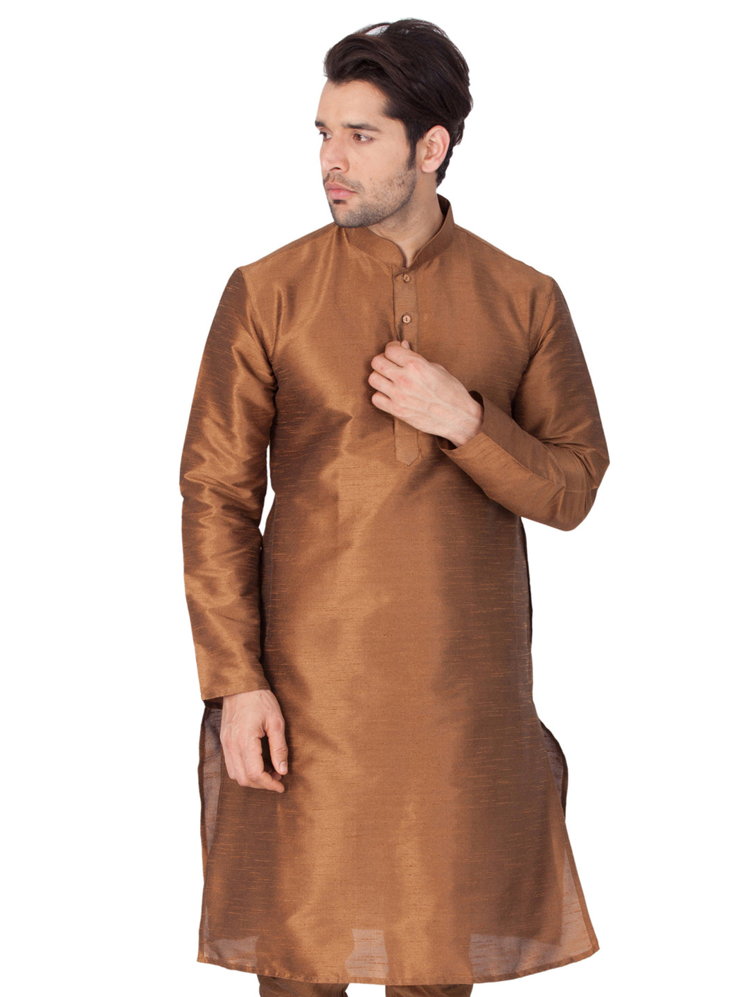 Plain Art Silk Kurta Pajama | Trendy Ethnic Wear for Festive Occasions