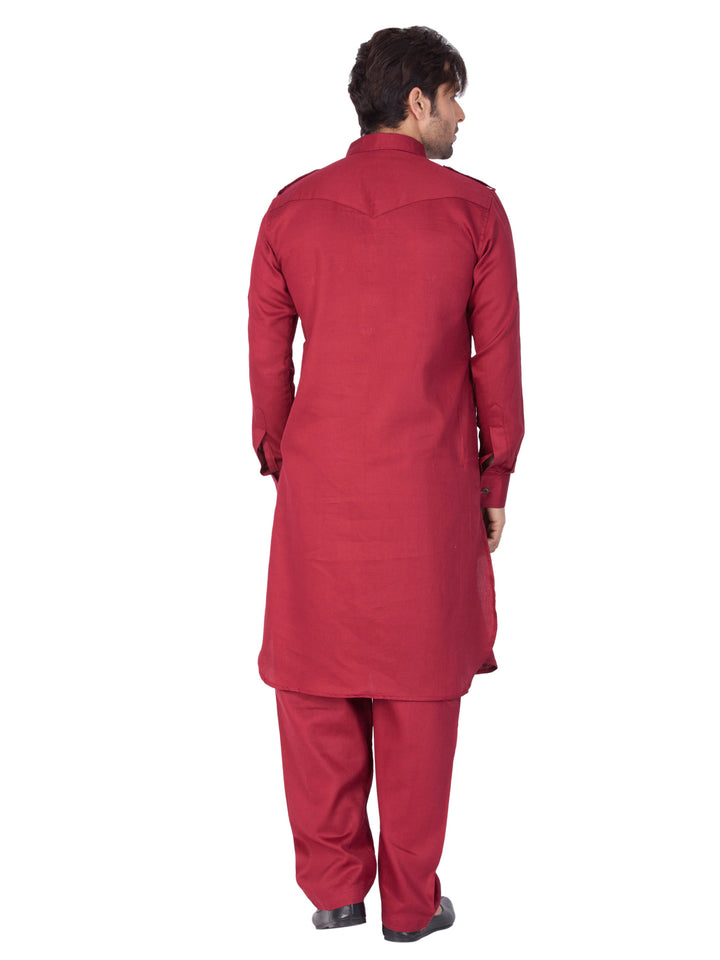 Plain Cotton Pathani Kurta | Stylish Ethnic Wear for All Occasions