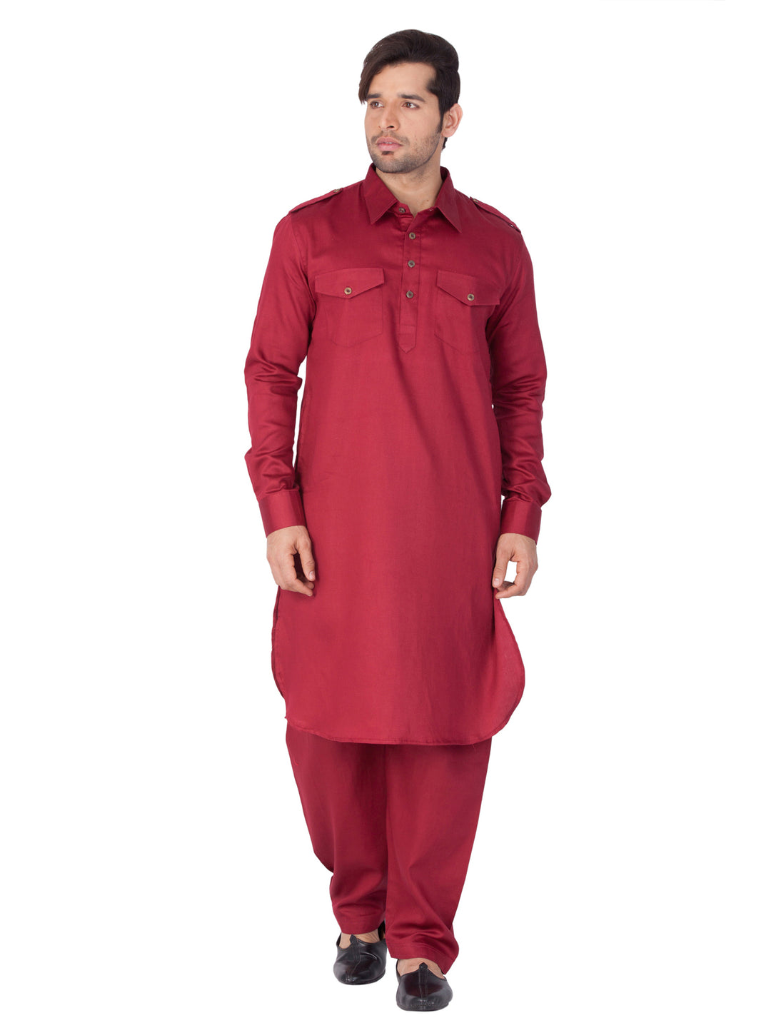 Plain Cotton Pathani Kurta | Stylish Ethnic Wear for All Occasions