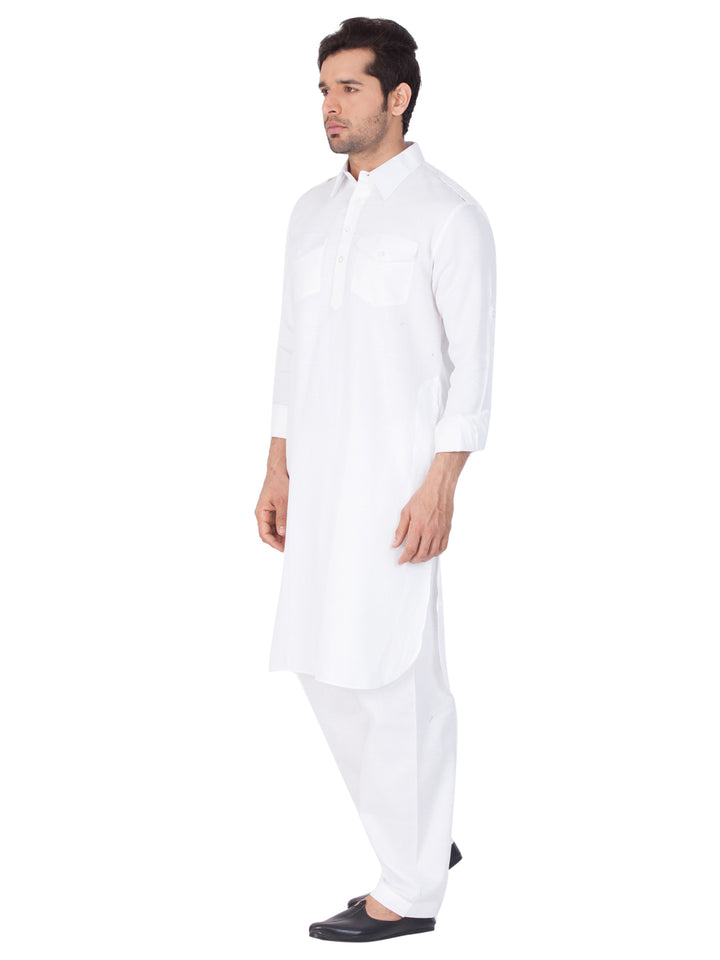 Plain Cotton Pathani Kurta | Stylish Ethnic Wear for All Occasions