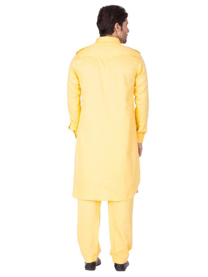 Plain Cotton Pathani Kurta | Stylish Ethnic Wear for All Occasions