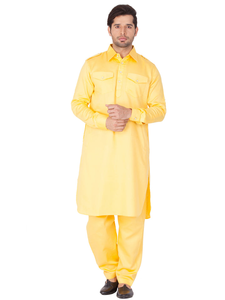 Plain Cotton Pathani Kurta | Stylish Ethnic Wear for All Occasions