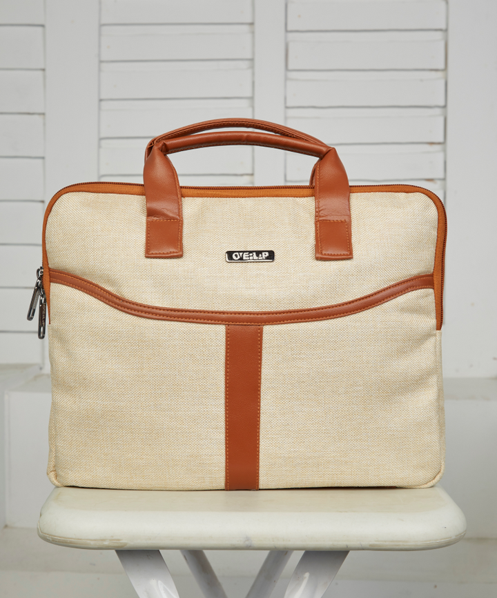 Stylish Jute Laptop Sleeve | Eco-Friendly Protection for Professionals