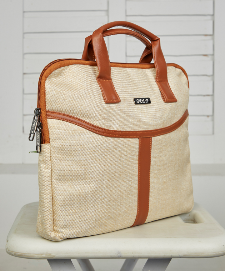 Stylish Jute Laptop Sleeve | Eco-Friendly Protection for Professionals