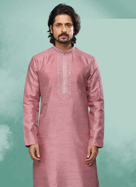 Glamorous Rich Art Silk Premium Kurta Pajama | Enriched with Fine Embroidery & Graceful Aesthetic