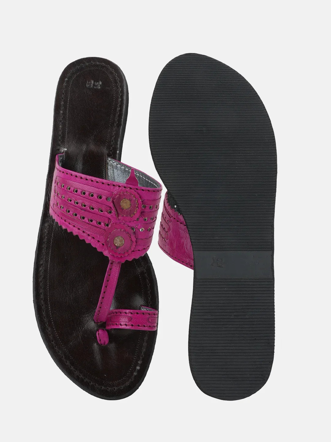 Premium Kolhapuri Sandals | Genuine Leather & Rubber Sole for All-Day Wear