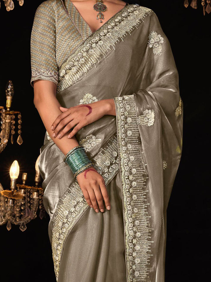 Vibrant color luxurious fabric exclusive attire crafted for elegance and style.