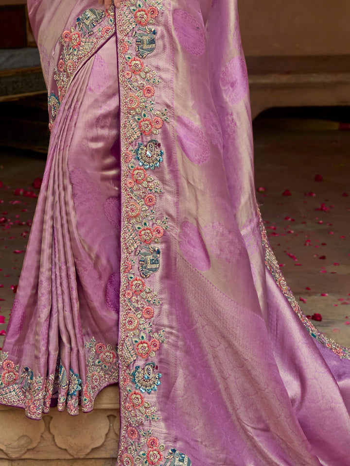 Vibrant color luxurious fabric exclusive attire crafted for elegance and style.